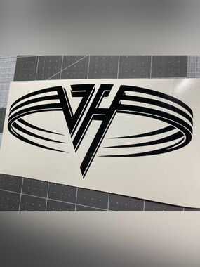 Vinyl Decal for Window - Van Halen Logo